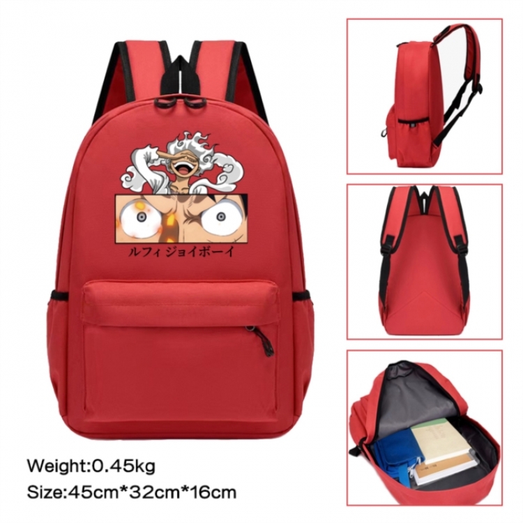 One Piece Anime peripheral Oxford cloth color cartoon backpack 45x32x16cm