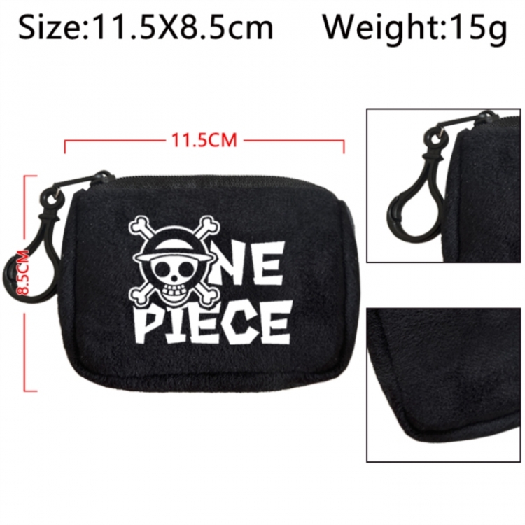 One Piece Anime Plush Wallet Storage Bag Earphone Bag Coin Wallet price for 5 pcs