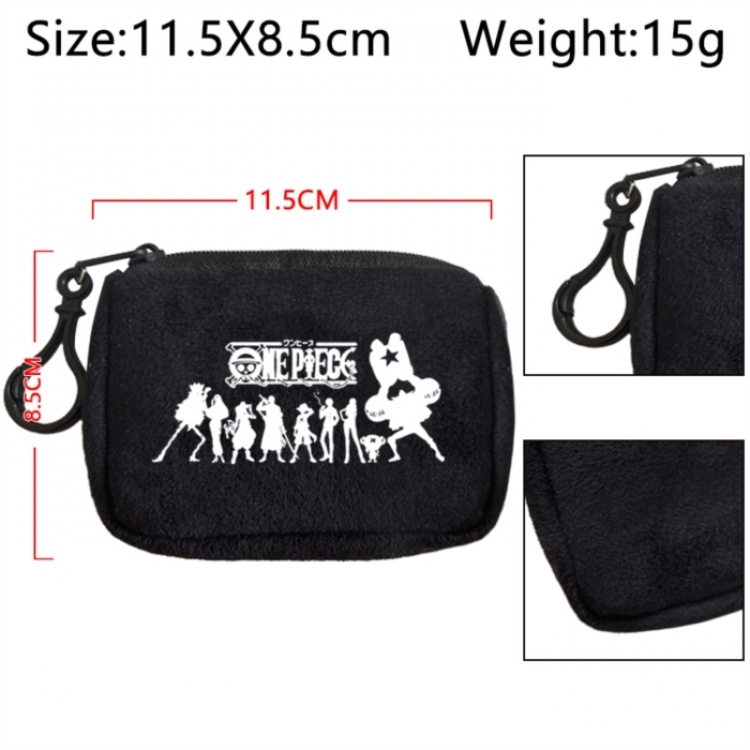 One Piece Anime Plush Wallet Storage Bag Earphone Bag Coin Wallet price for 5 pcs