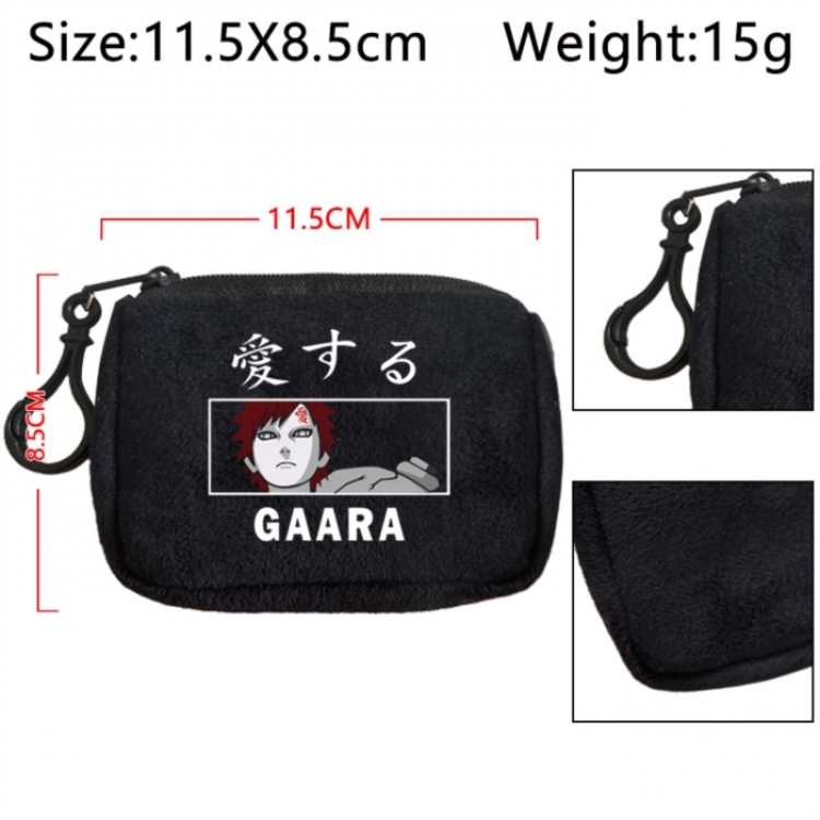 Naruto Anime Plush Wallet Storage Bag Earphone Bag Coin Wallet price for 5 pcs