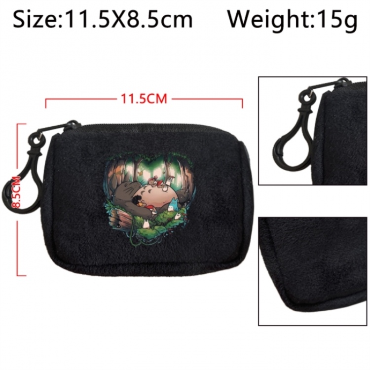 TOTORO Anime Plush Wallet Storage Bag Earphone Bag Coin Wallet price for 5 pcs