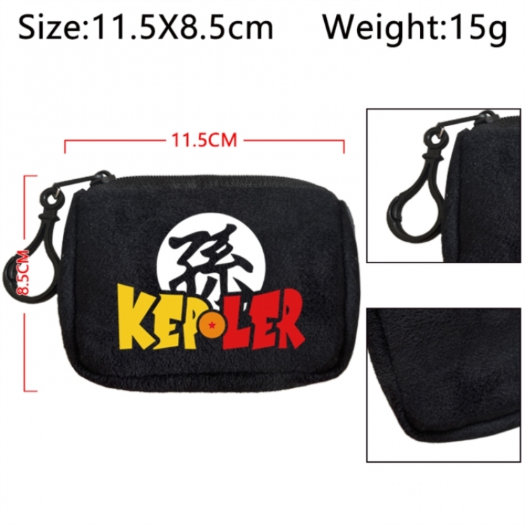 DRAGON BALL Anime Plush Wallet Storage Bag Earphone Bag Coin Wallet price for 5 pcs