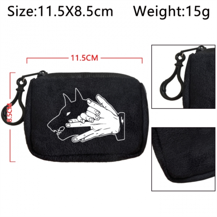 Jujutsu Kaisen Anime Plush Wallet Storage Bag Earphone Bag Coin Wallet price for 5 pcs