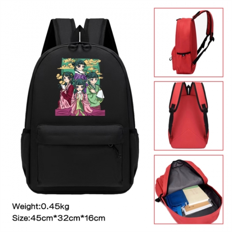 The Apothecary Diaries Anime peripheral Oxford cloth color cartoon backpack 45x32x16cm