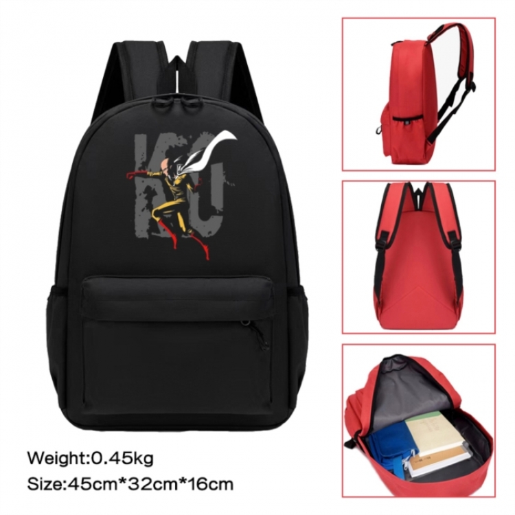 One Punch Man Anime peripheral Oxford cloth color cartoon backpack 45x32x16cm