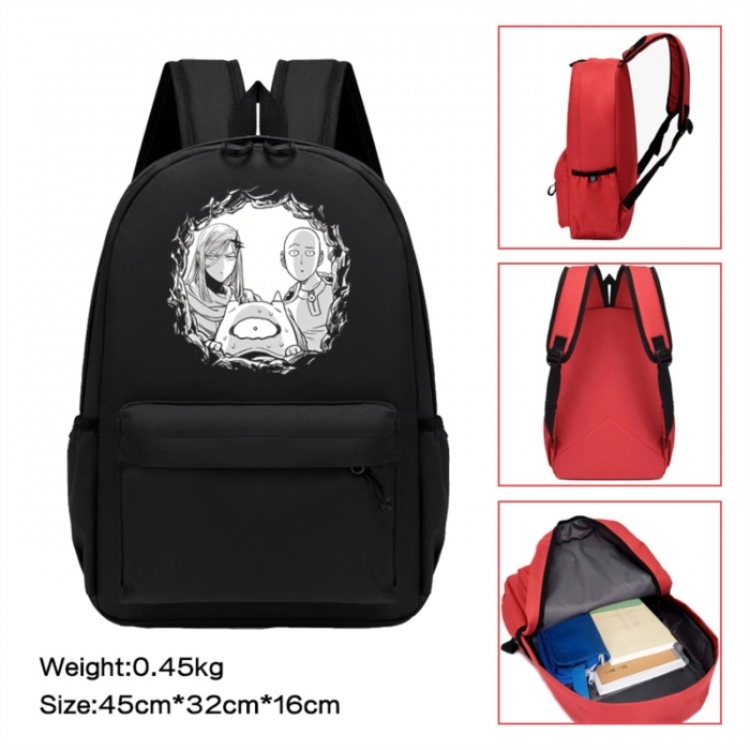 One Punch Man Anime peripheral Oxford cloth color cartoon backpack 45x32x16cm