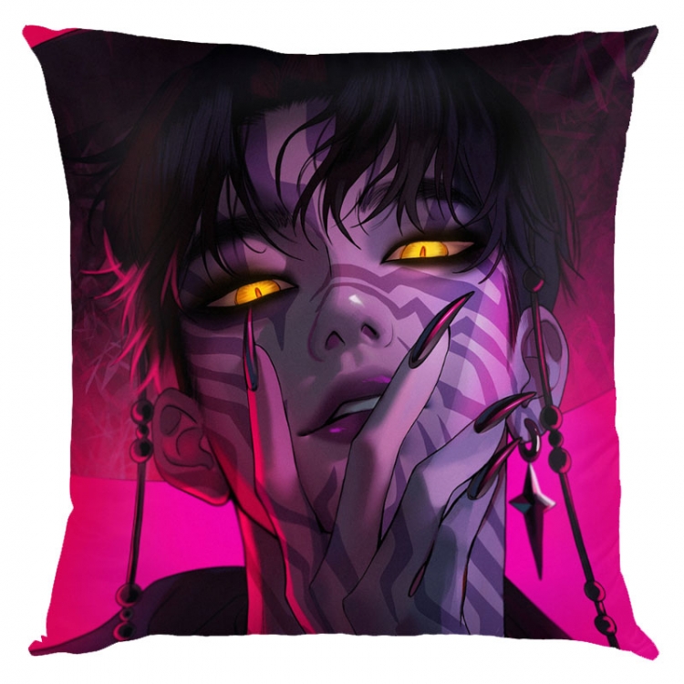 K-Pop Demon Hunters Anime square full-color pillow cushion 45X45CM NO FILLING 