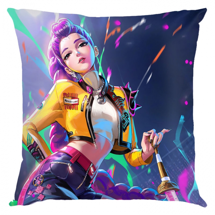 K-Pop Demon Hunters Anime square full-color pillow cushion 45X45CM NO FILLING