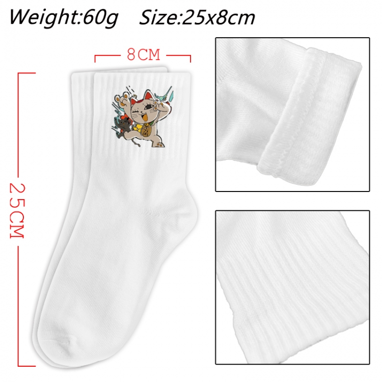 DANDADAN  Anime Print Long Crew Cotton Socks 25x8cm