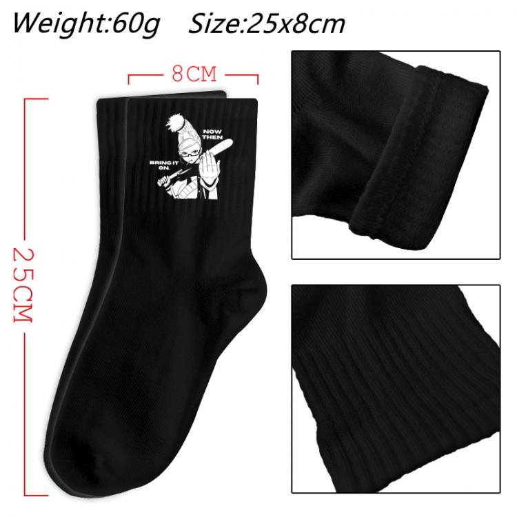 DANDADAN  Anime Print Long Crew Cotton Socks 25x8cm