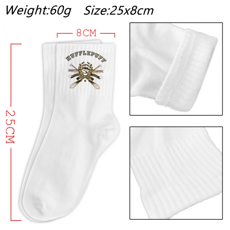 Harry Potter Anime Print Long Crew Cotton Socks 25x8cm