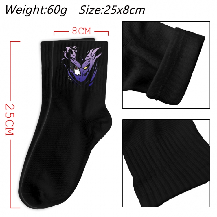 Naruto Anime Print Long Crew Cotton Socks 25x8cm