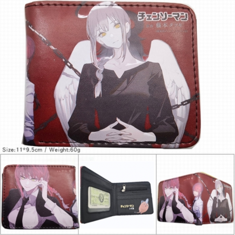 Chainsaw Man 3D concave convex two fold short card wallet wallet wallet 11X9.5X2cm 65G