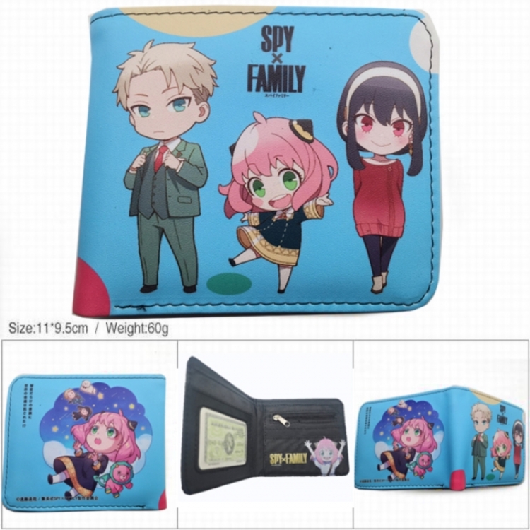 SPY×FAMILY 3D concave convex two fold short card wallet wallet wallet 11X9.5X2cm 65G