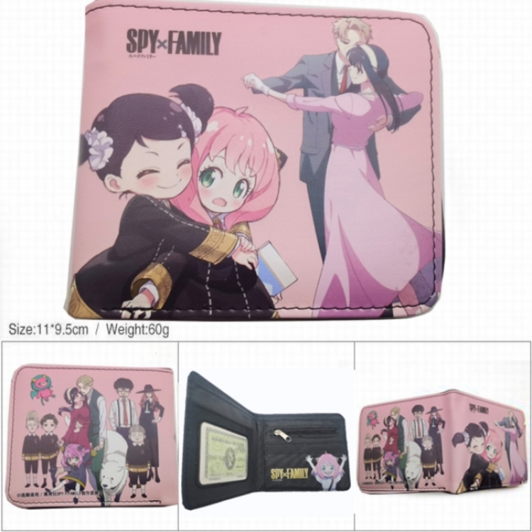SPY×FAMILY 3D concave convex two fold short card wallet wallet wallet 11X9.5X2cm 65G