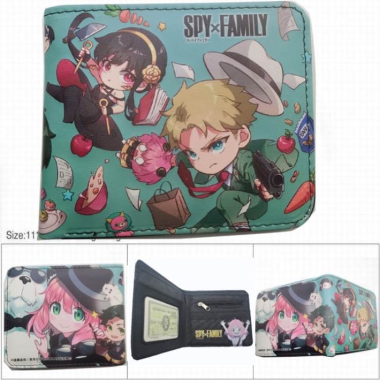 SPY×FAMILY 3D concave convex two fold short card wallet wallet wallet 11X9.5X2cm 65G