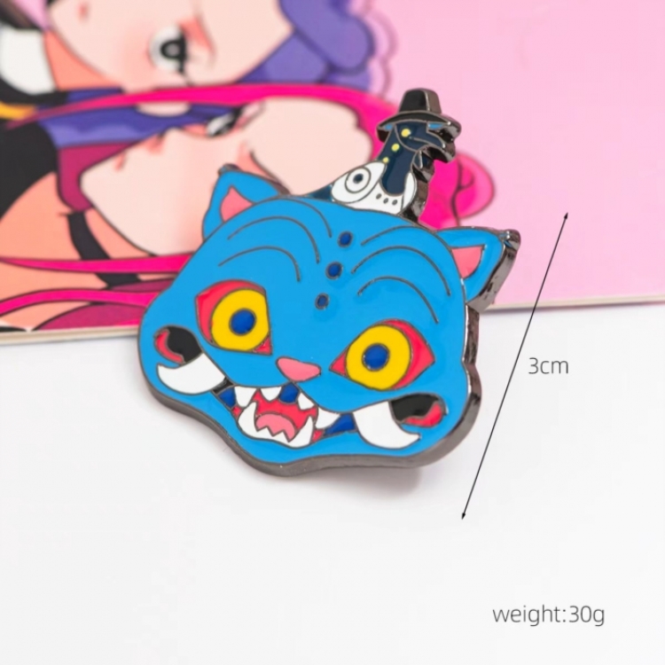 K-Pop Demon Hunters Anime cartoon metal brooch  price for 5 pcs