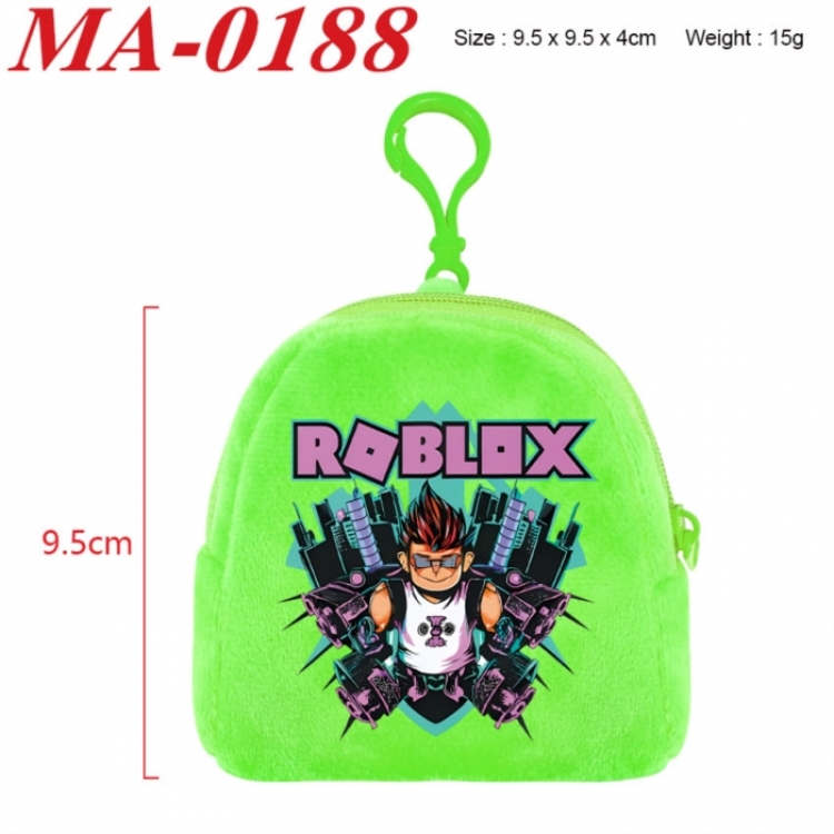 Roblox Anime cartoon plush coin purse 9.5X9.5X4cm