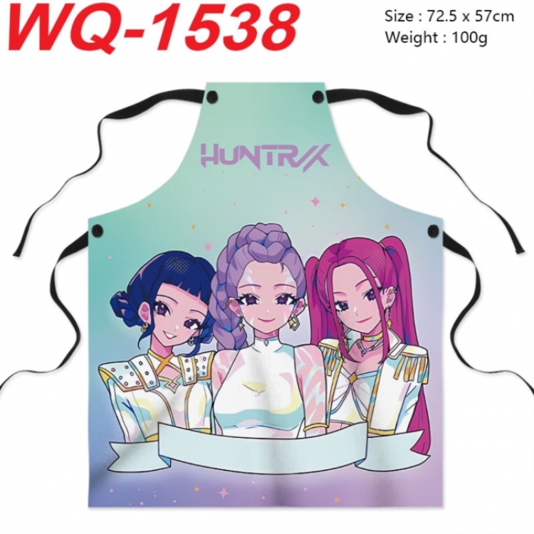 Kpop demon hunters Anime Creative Digital Printing Apron 72.5x57cm