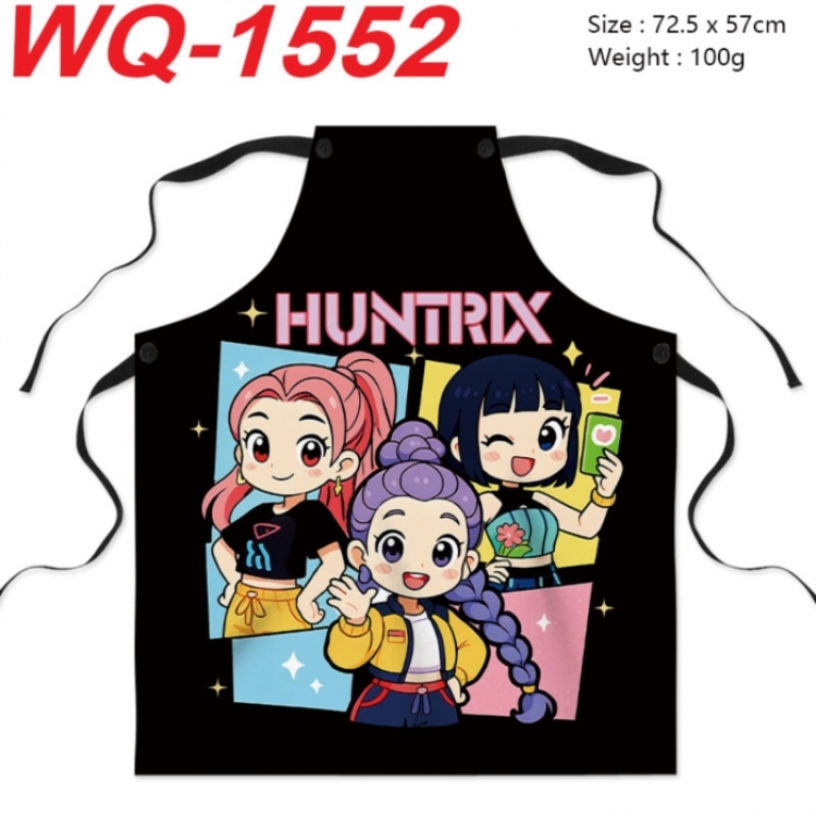 Kpop demon hunters Anime Creative Digital Printing Apron 72.5x57cm