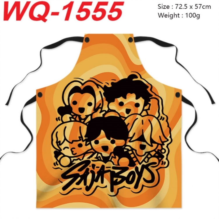 Kpop demon hunters Anime Creative Digital Printing Apron 72.5x57cm