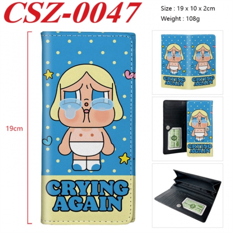 Crybaby Anime peripheral long three fold wallet 19x10x2cm