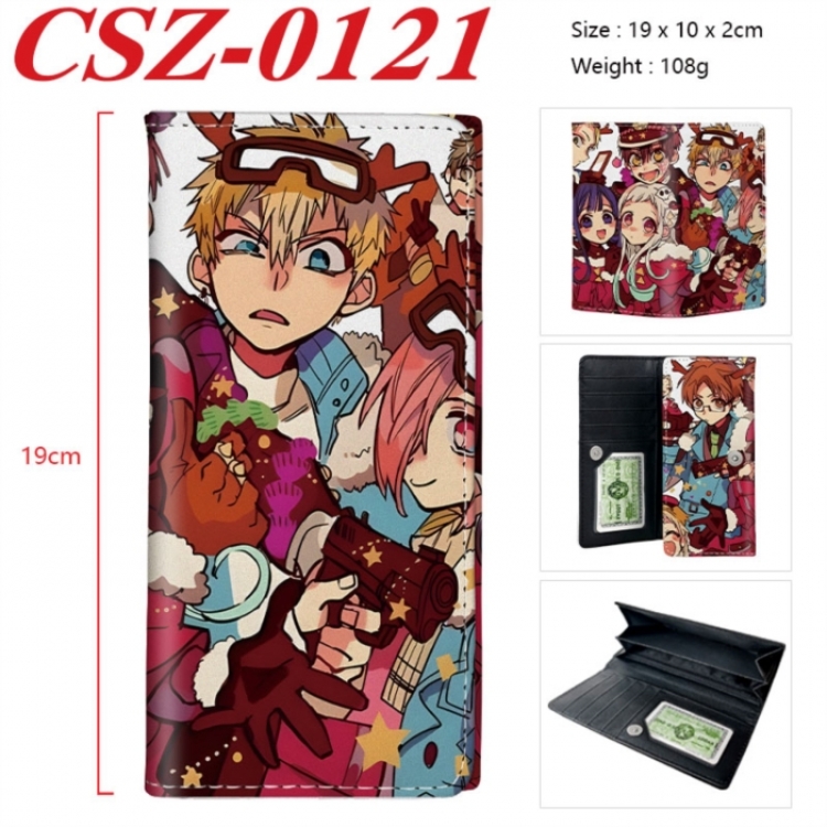 Toilet-bound Hanako-kun  Anime peripheral long three fold wallet 19x10x2cm