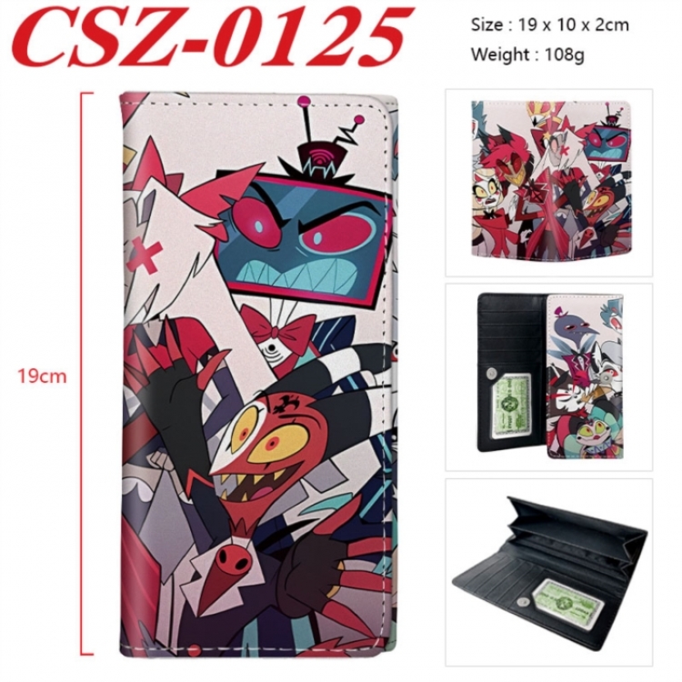 Hazbin Hotel Anime peripheral long three fold wallet 19x10x2cm