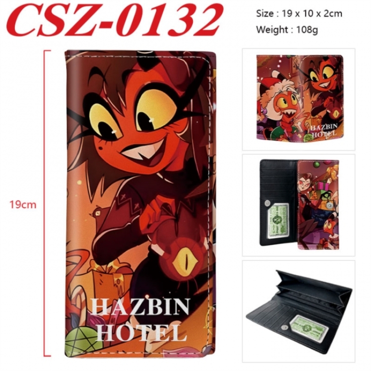 Hazbin Hotel Anime peripheral long three fold wallet 19x10x2cm