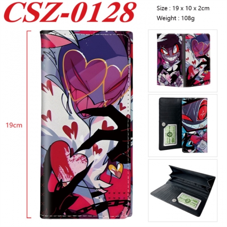 Hazbin Hotel Anime peripheral long three fold wallet 19x10x2cm