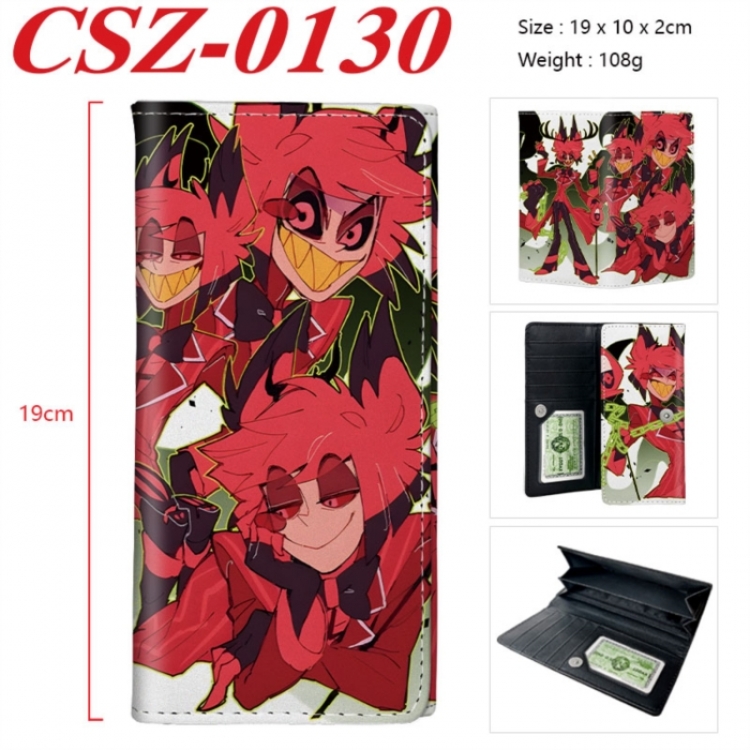 Hazbin Hotel Anime peripheral long three fold wallet 19x10x2cm