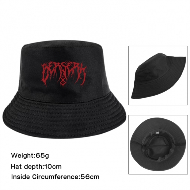Berserk Anime Printed Outdoor Fisherman's Hat Sunshade Hat 56cm