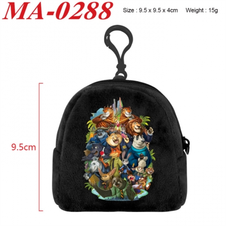 Gravity Falls Anime cartoon plush coin purse 9.5X9.5X4cm