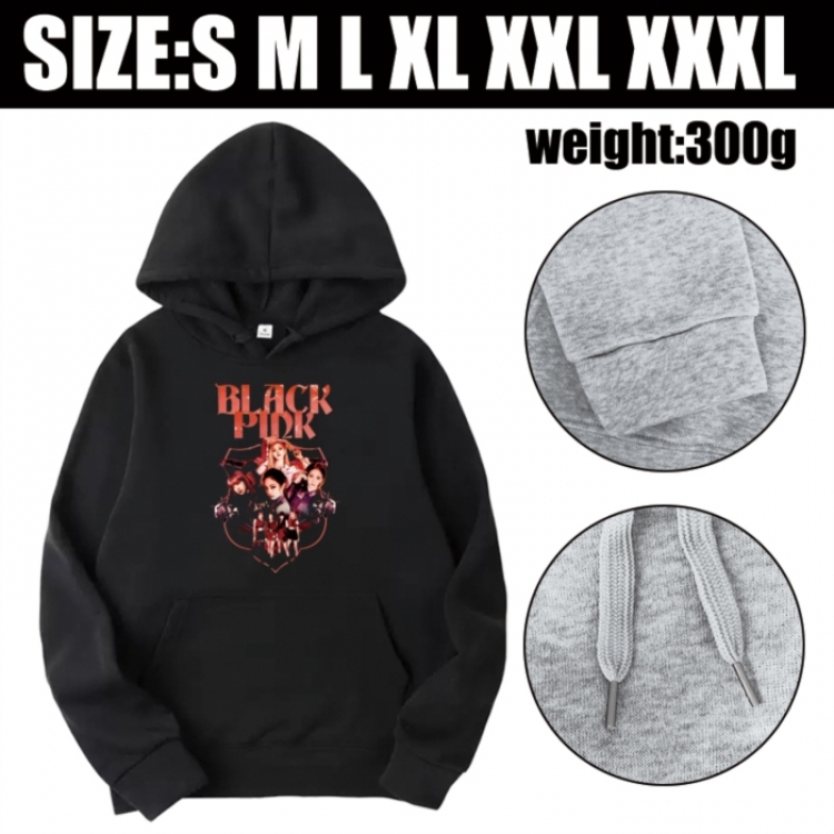 BLACK PINK Anime printed hooded sweatshirt top from S to 3XL