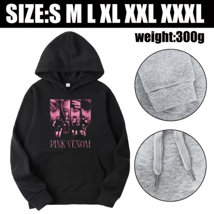 BLACK PINK Anime printed hooded sweatshirt top from S to 3XL