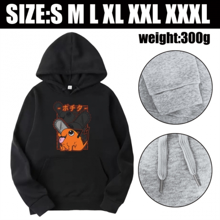 Chainsaw Man Anime printed hooded sweatshirt top from S to 3XL