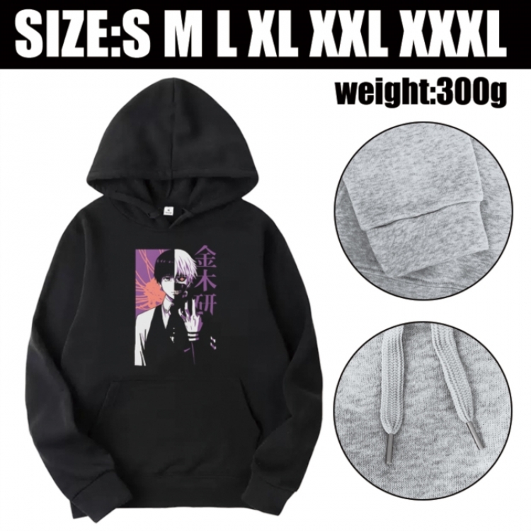 Tokyo Ghoul Anime printed hooded sweatshirt top from S to 3XL