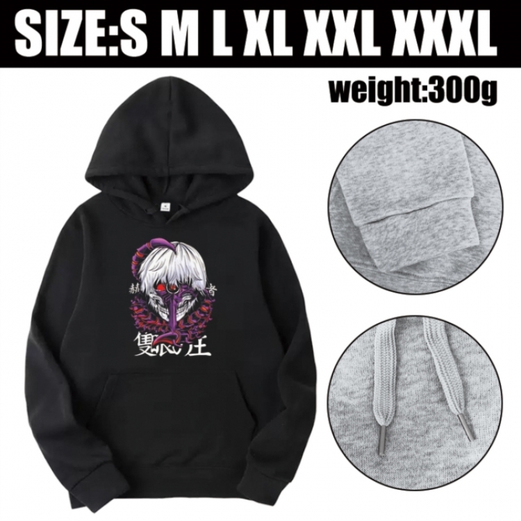 Tokyo Ghoul Anime printed hooded sweatshirt top from S to 3XL