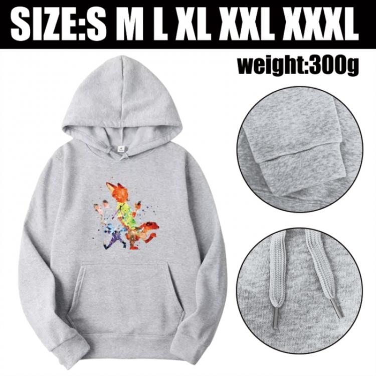Zootopia Anime printed hooded sweatshirt top from S to 3XL