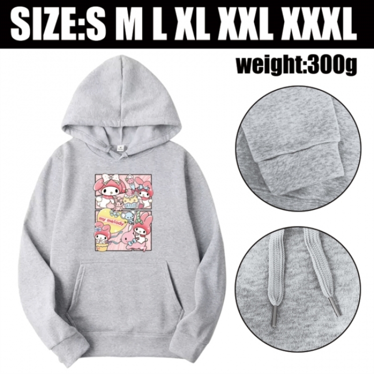 Sanrio Anime printed hooded sweatshirt top from S to 3XL