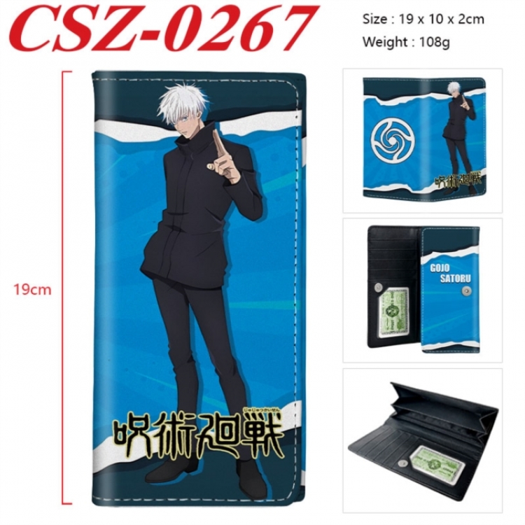 Jujutsu Kaisen Anime peripheral long three fold wallet 19x10x2cm