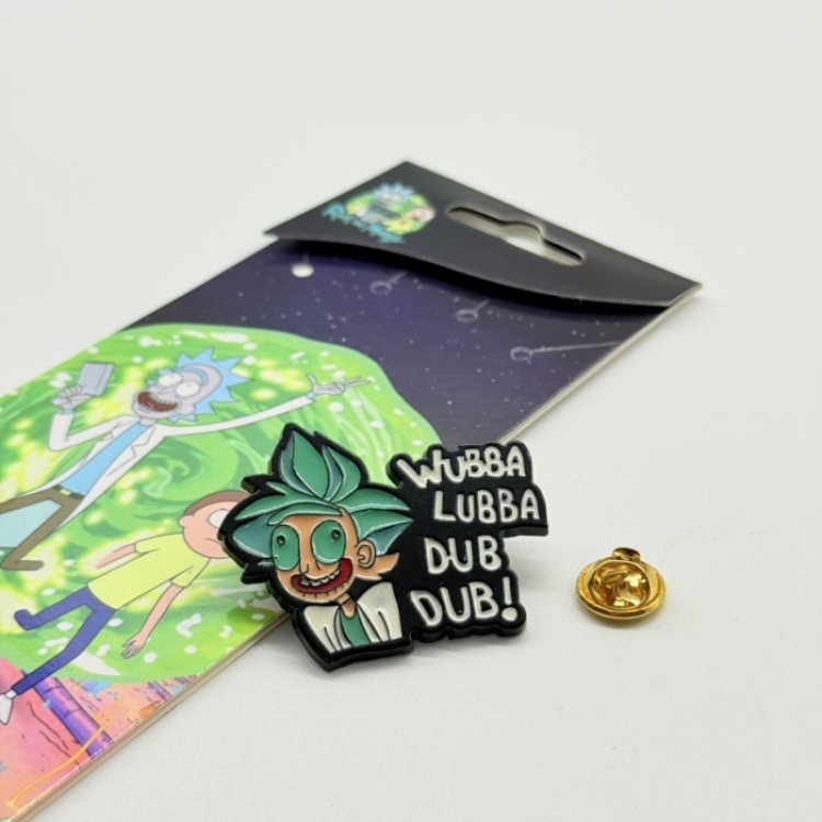 Rick and Morty Anime cartoon metal brooch  price for 5 pcs 