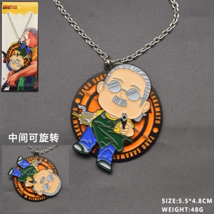SAKAMOTO DAYS Anime peripheral rotatable necklace price for 5 pcs