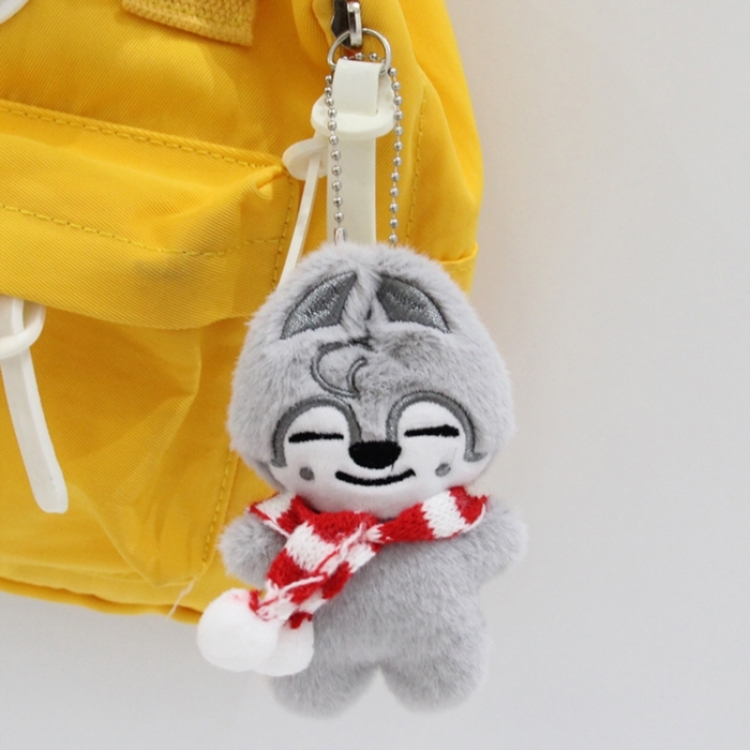 SKZOO Baby rabbit fur + PP cotton Plush Toy Pendant 8x5x8cm price for 5 pcs