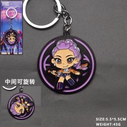 K-Pop Demon Hunters Anime peripheral rotatable keychain price for 5 pcs