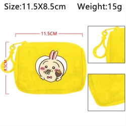 Chiikawa Anime Plush Wallet Storage Bag Earphone Bag Coin Wallet price for 5 pcs