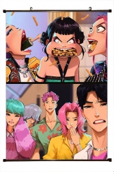 K-Pop Demon Hunters Anime blac...