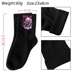 One Piece Anime Print Long Crew Cotton Socks 25x8cm