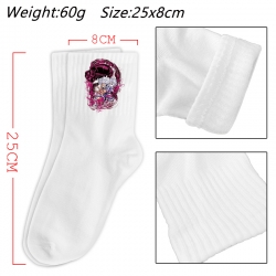 One Piece Anime Print Long Crew Cotton Socks 25x8cm
