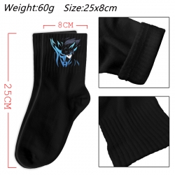 Naruto Anime Print Long Crew Cotton Socks 25x8cm
